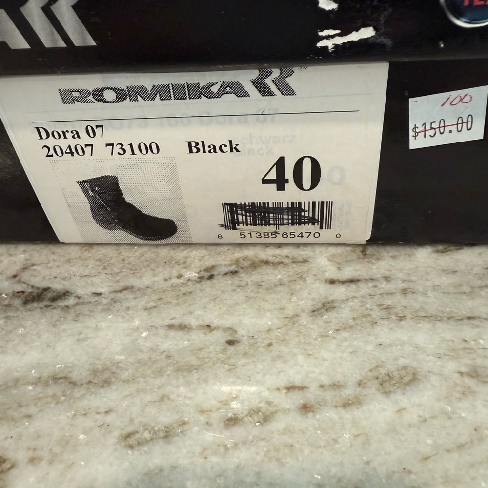 Romika Dora Black Boots Waterproof.